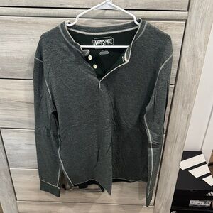American Eagle Outfitters Dark Green Long Sleeve Shirt
